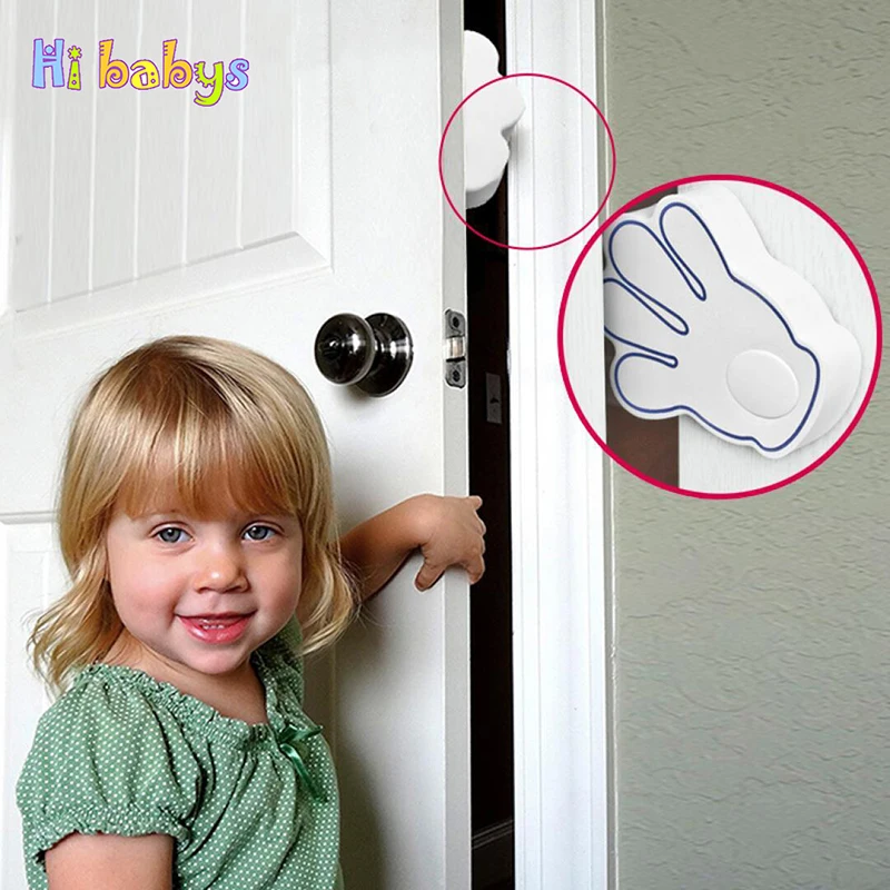 2pcs Baby Safety Lock Kids Child Hand Shape Door Lock Toddler Child