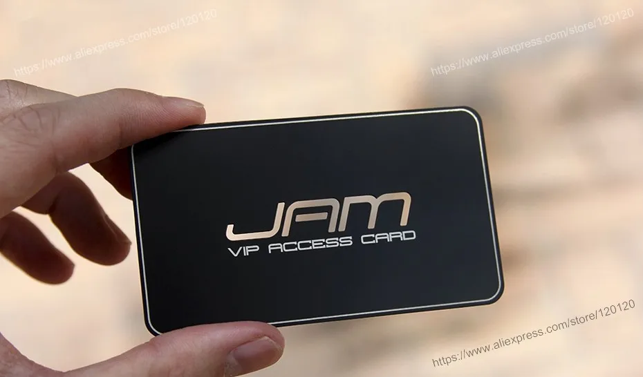 Hollow metal card production of high-grade rust steel business card metal membership card