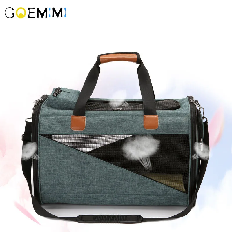 

Dog Carrier Bags For Small Dogs Breathable Dog Backpack Outdoor Pet Bag Zipper Design Pet Cat Shoulder Bag Carrier 2019