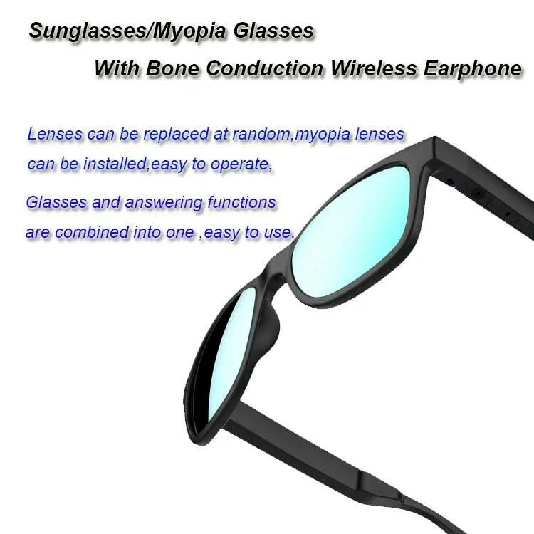 GL01 Bone conduction Bluetooth glasses IP67