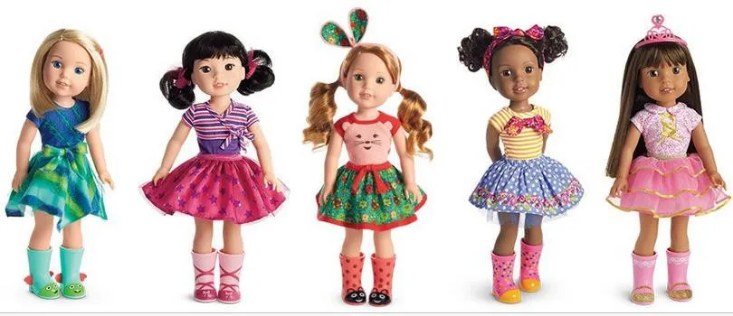 Новые продукты evian четыре посылка в течение 18 дюймов американская кукла дает детям как самый лучший подарок