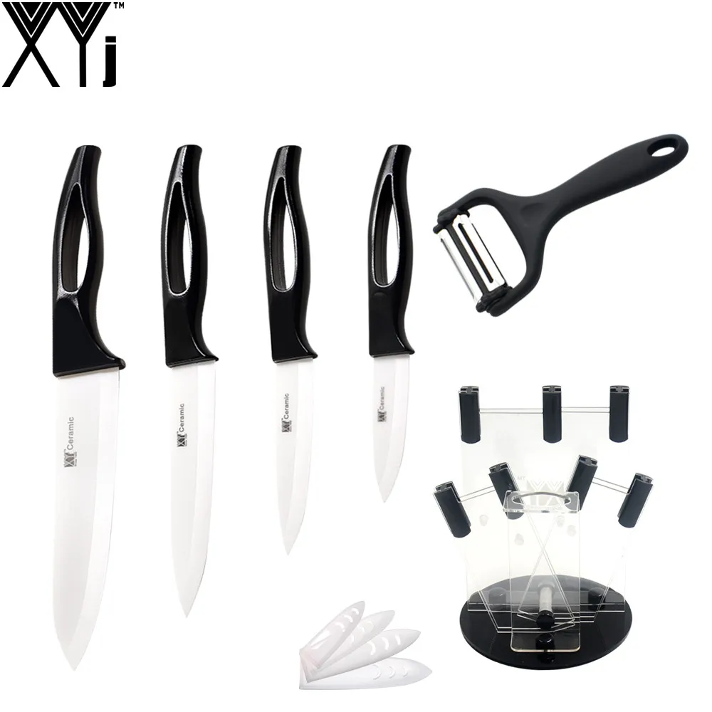 New Top grade Kitchen Knive XYJ Brand 6 pcs Ceramic Knives Set 4 Knife