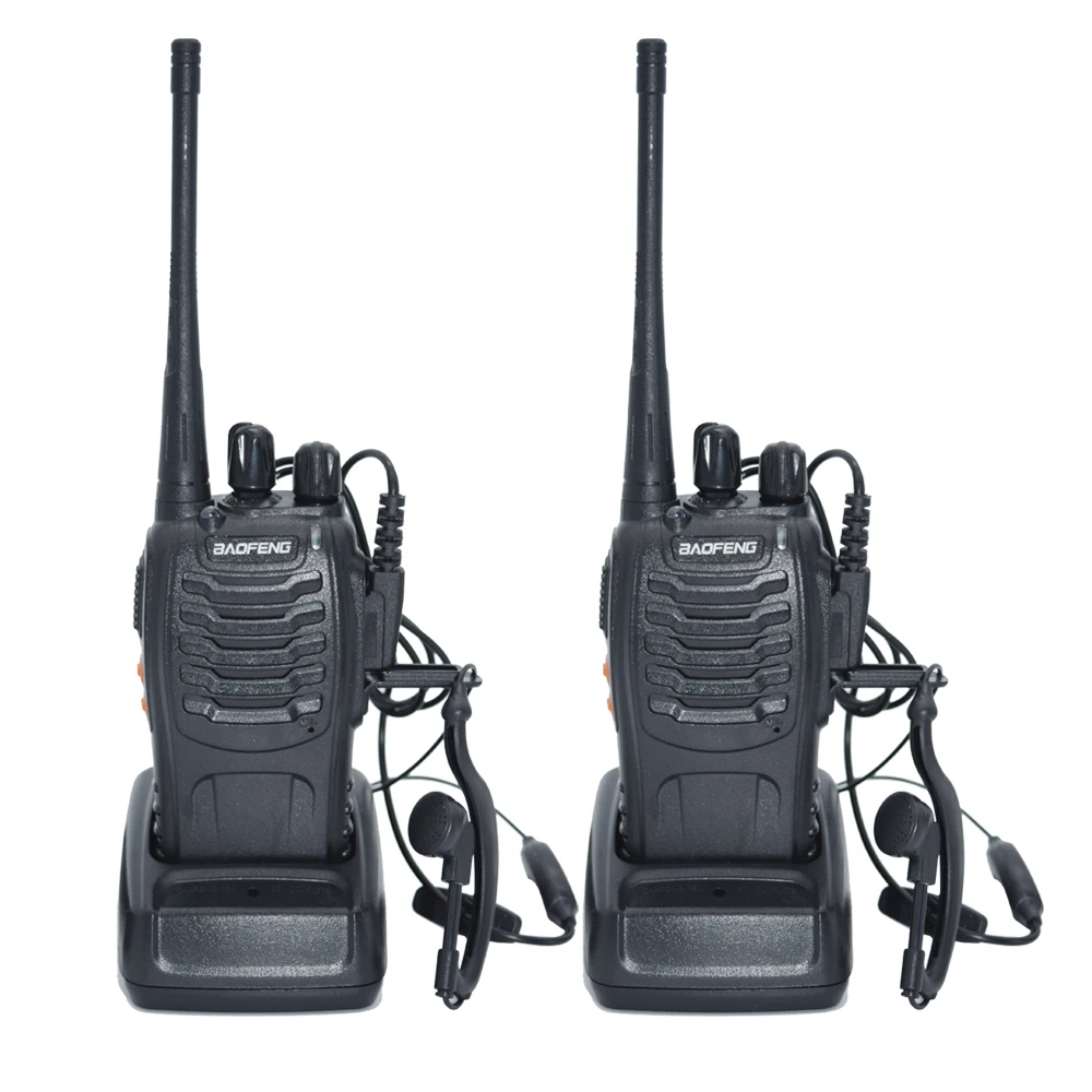 2pcs Walkie Talkie Radio BaoFeng BF 888S 5W Portable Ham