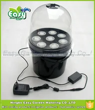 Aeroponics pot with 8 net cup and Portable Heated Propagator! 8x Pot with cycle timer . Free shipping