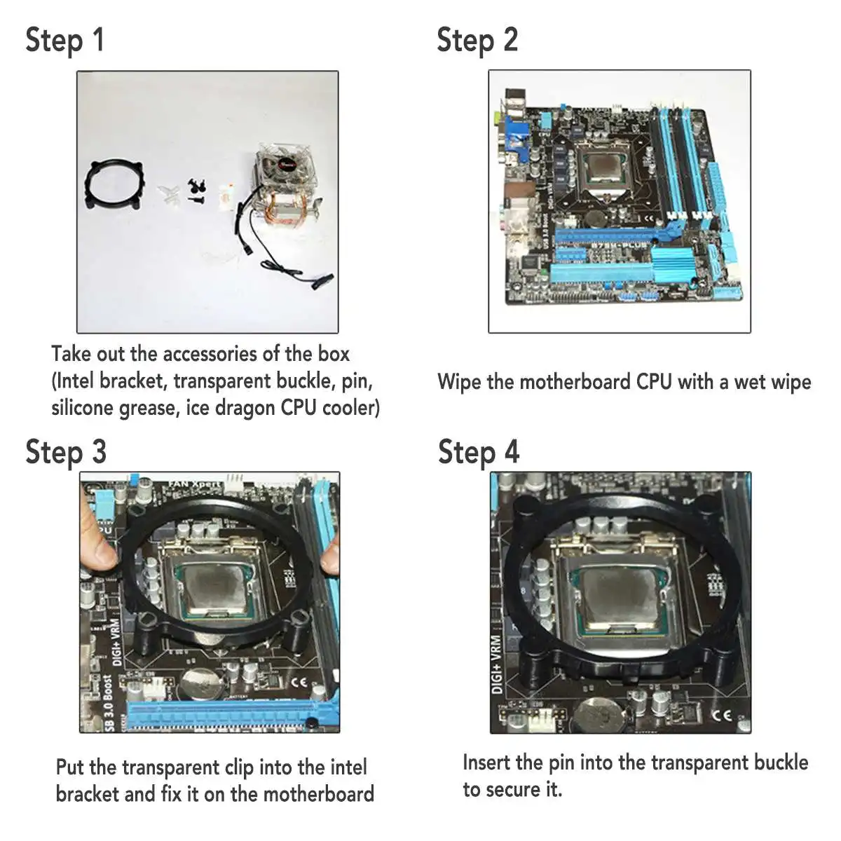 4pin двойной башня Процессор кулер 6 тепловые трубки RGB светодиодный Процессор Вентилятор охлаждения радиатора для Intel 775/1150/1151/1155/1156/1366 для AMD разъем