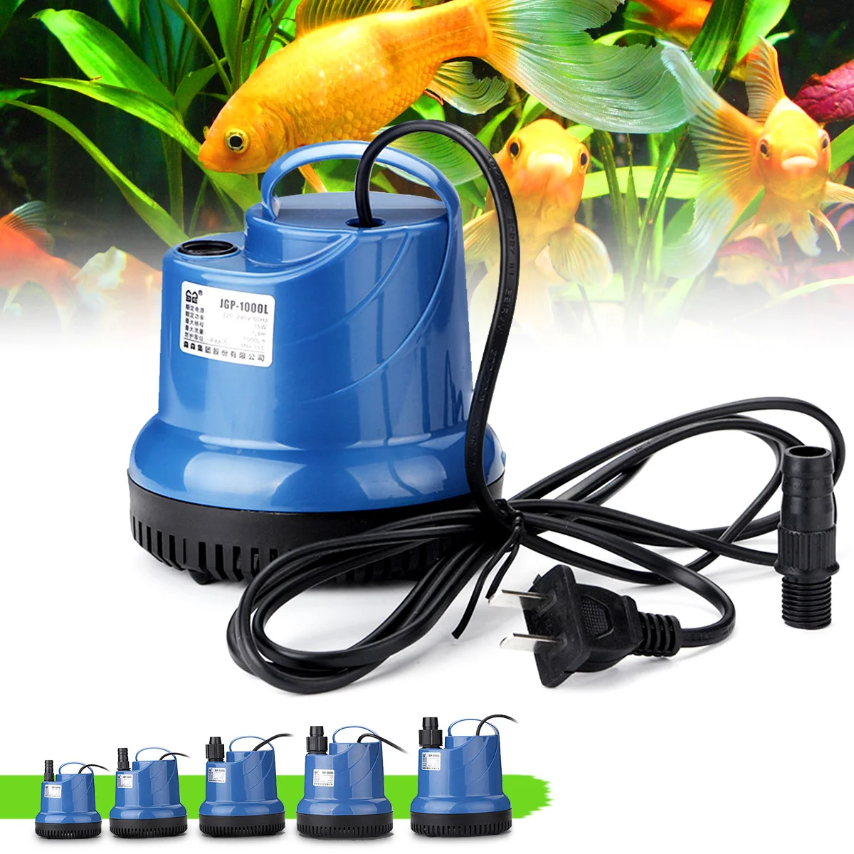 

Submersible Water Pump Fish Tank Circulating Aquarium 15/20/40/55/80W 220V Fountain Hydroponic Safety Energy Save Filter
