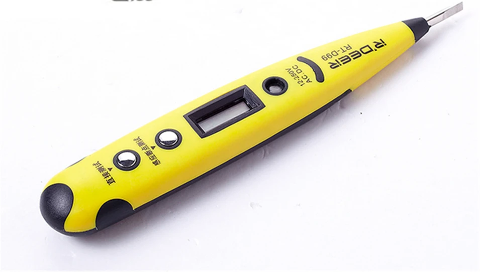 

Voltage Detector Test Pen Digital Electrical voltage sensor Multi-sensor 12-250V AC DC Measure Volt Detector With Night Vision