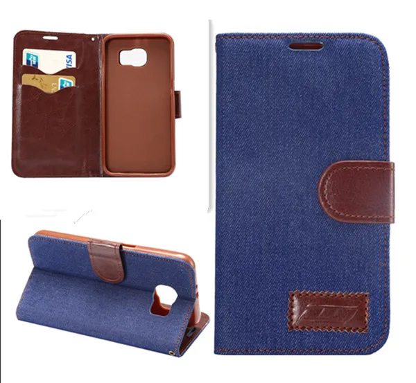 Original wallet leather cowboy wove Retro Case For Samsung Galaxy S6 g9200 Project Zero G9200 With Credit Card Holder | Мобильные