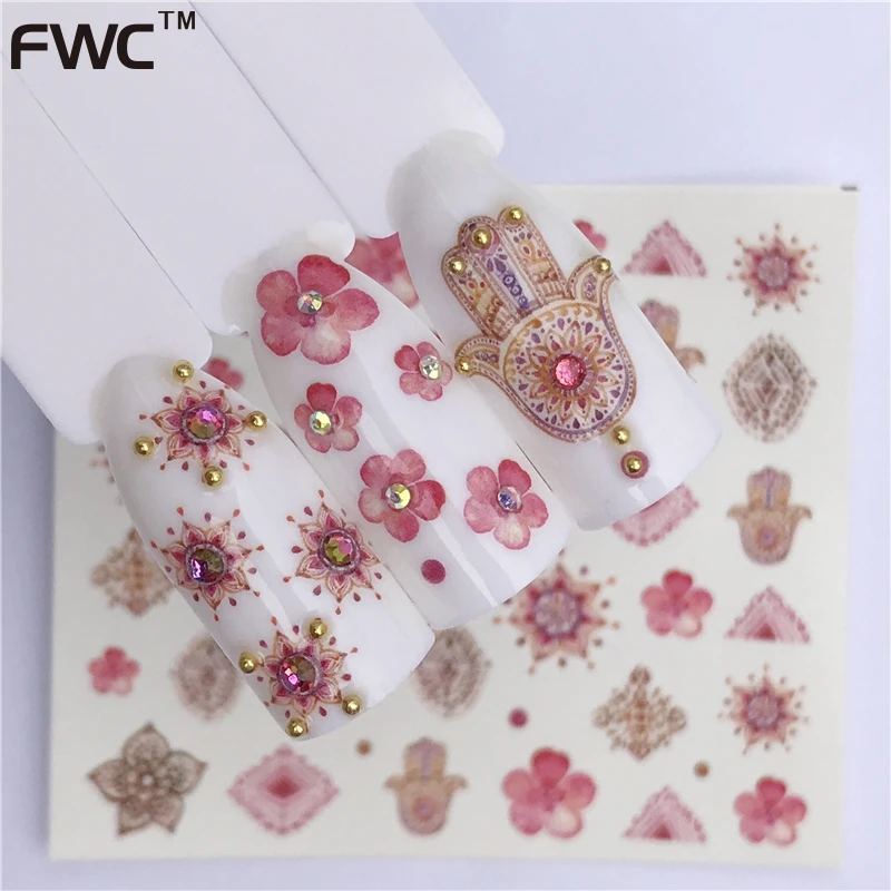 

WUF 1 Sheet Water Transfer Nail Stickers Decals Fruit/Ice Cream/Cake Pattern Nail Art Stickers Wraps Manicure Decoration