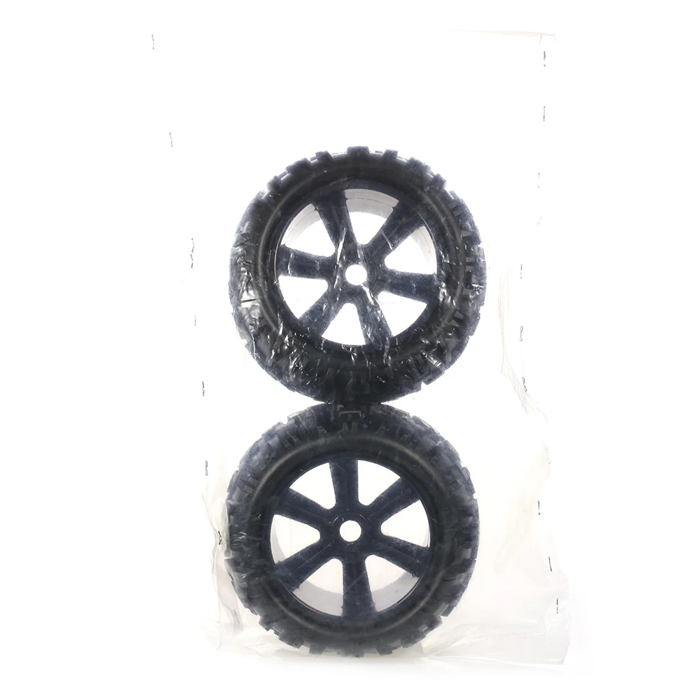 2pcs 3.6 Inch 150mm Rubber RC Tires 18 RC Car Wheel Rim & Tire Wheel for 18 Traxxas HSP HPI E-MAXX Savage Flux ZD Racing Car (6)