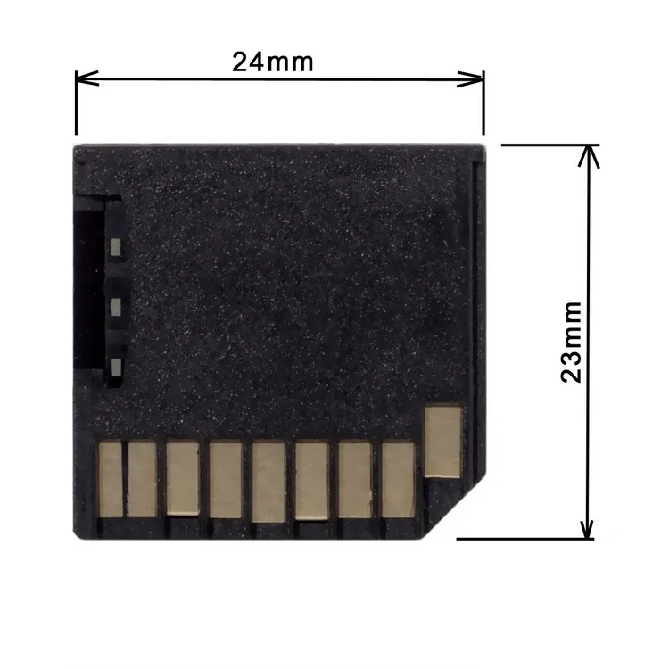 1 шт. микро SD TF для SD карты комплект мини-адаптер низкопрофильный для дополнительного хранения Macbook Air/Pro/retina Черный