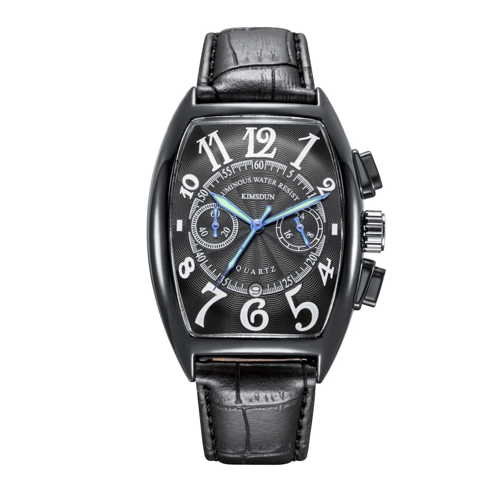 Швейцарские часы мужские люксовый бренд casablanca two eyes многофункциональные Модные Повседневные Мужские Корпус часов в форме монтрес Homme