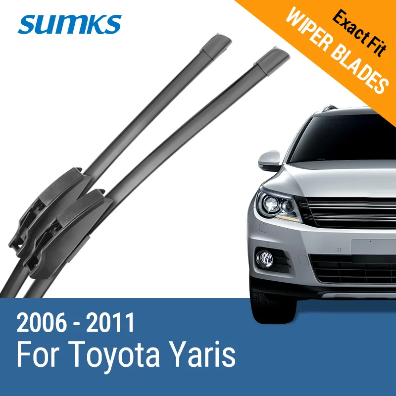 SUMKS щетки стеклоочистителя для Toyota Yaris Fit крюковые рычаги 2006 2007 2008 2009 2010 2011 |
