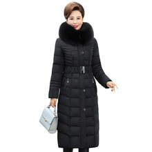 2019 X-Long Winter Jacket Women Hooded Plus Size 5XL Winter Coat Fur Collar Thicken Warm Down Jacket Female Outerwear Long Parka цена 2019 X-Long Winter Jacket Women Hooded Plus Size 5XL Winter Coat Fur Collar Thicken Warm Down Jacket Female Outerwear Long Parka цены онлайн