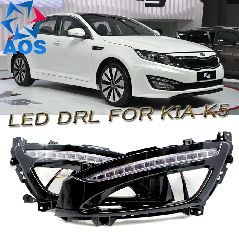 2PCs/set 6000K LED DRL waterproof Daylight Daytime Running lights set