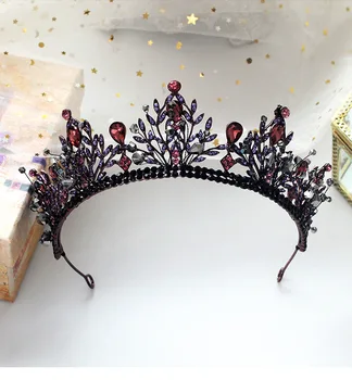 

Luxury Crystal Bridal Tiaras And Crowns Vintage Princess Diadema Wedding Headpiece Bride Hair Accessories bijoux cheveux mariage