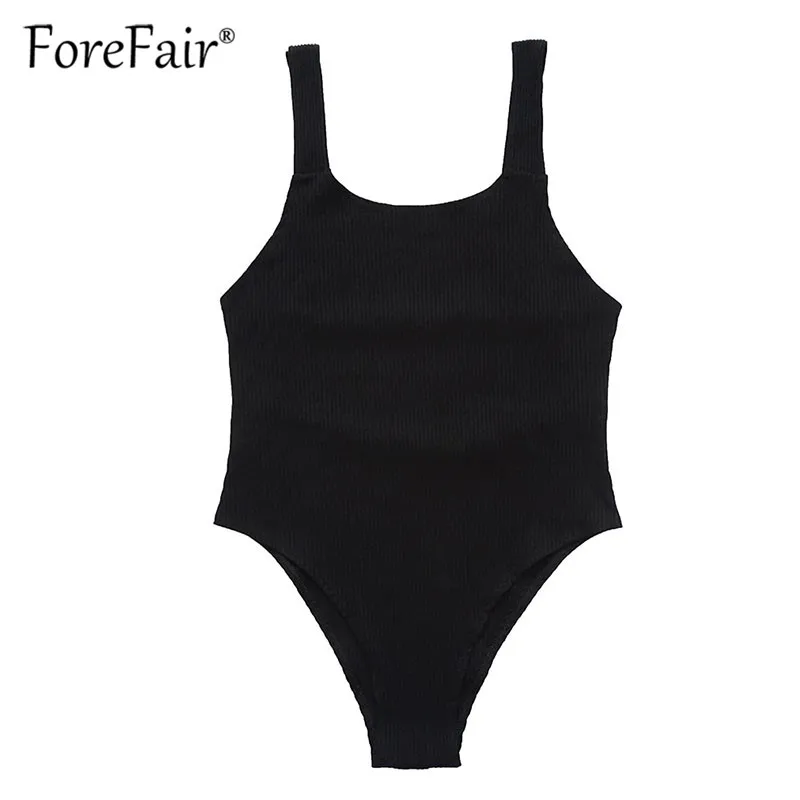Forefair Cotton Knitted Bodysuit Woman Backless Sleeveless Skinny Body Women Rompers 2019 Summer Tank Top Sexy Bodysuits (3)