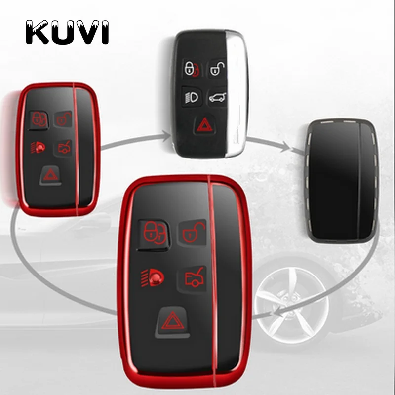 

Car Key Cover Key Case Bag for Jaguar XE XJ XJL XF for Land Rover RANGE ROVER SPORT Freelander 2 DISCOVERY 4 Evoque key cover
