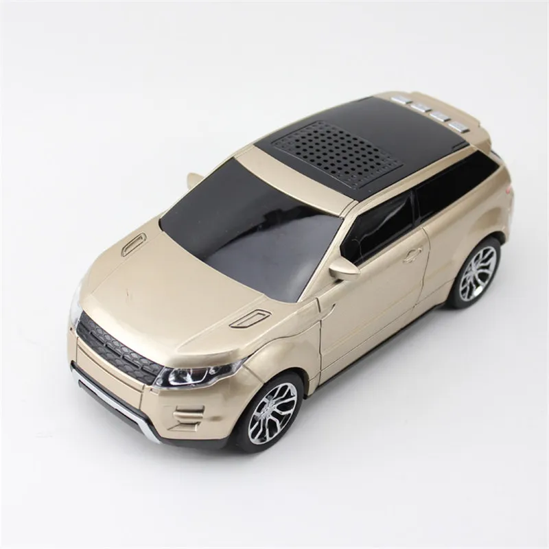 Fashion Mini Car Vehicle Shape Bluetooth Speaker FM Radio USB Micro SD TF Card MP3 Stereo Subwoofer for iPod PC Cellphone