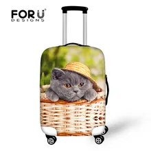 Животный принт дизайн багажные Защитные чехлы для 18-30 дюймов чехол s милый питомец кошка Дорожный Чехол женский эластичный костюм чехол Аксессуары