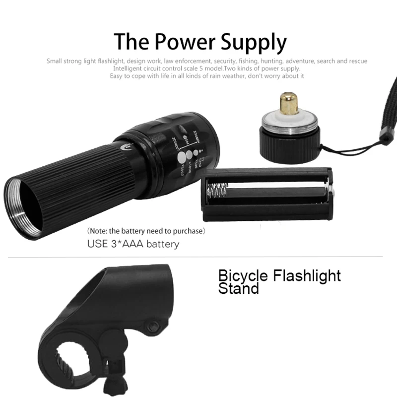 Flash Deal FTW Bicycle Light 7 Watt 2000 Lumens 3 Mode Bike Q5 LED Bike Light lights Lamp Front Torch Waterproof lamp + Torch Holder BL0002 4