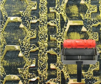 

Wall printing toll embossed roller for wall decoration 7 inch textured roller no.144