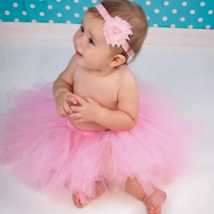 Fashion Girls Tutu Dresses For Baptism Birthday Outfit Halloween Costume Baby Girl With Flower Headband Pink Tutu Baby Dresses Fashion Girls Tutu Dresses For Baptism Birthday Outfit Halloween Costume Baby Girl With Flower Headband Pink Tutu Baby Dresses
