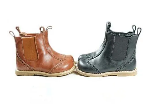 Genuine Leather Retro Girls and Boots Fashion Children Chelsea Boots Spring Autumn New style kids shoes Breathable 1-6T Genuine Leather Retro Girls and Boots Fashion Children Chelsea Boots Spring Autumn New style kids shoes Breathable 1-6T