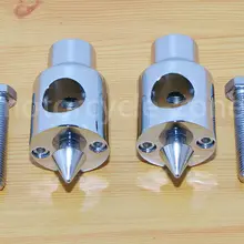 " 25 мм хром круглый мотоцикл зажимы Руль Бар стояки для Honda Kawasaki Harley Пользовательские Chopper Bobber