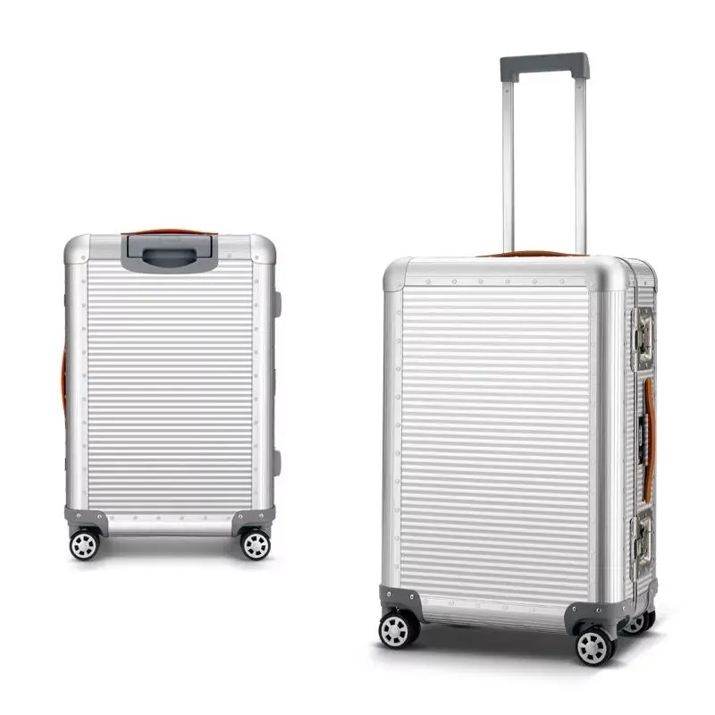 

CHENGZHI 20"26" inch aluminium suitcase check in spinner trolley luggage bag on wheels