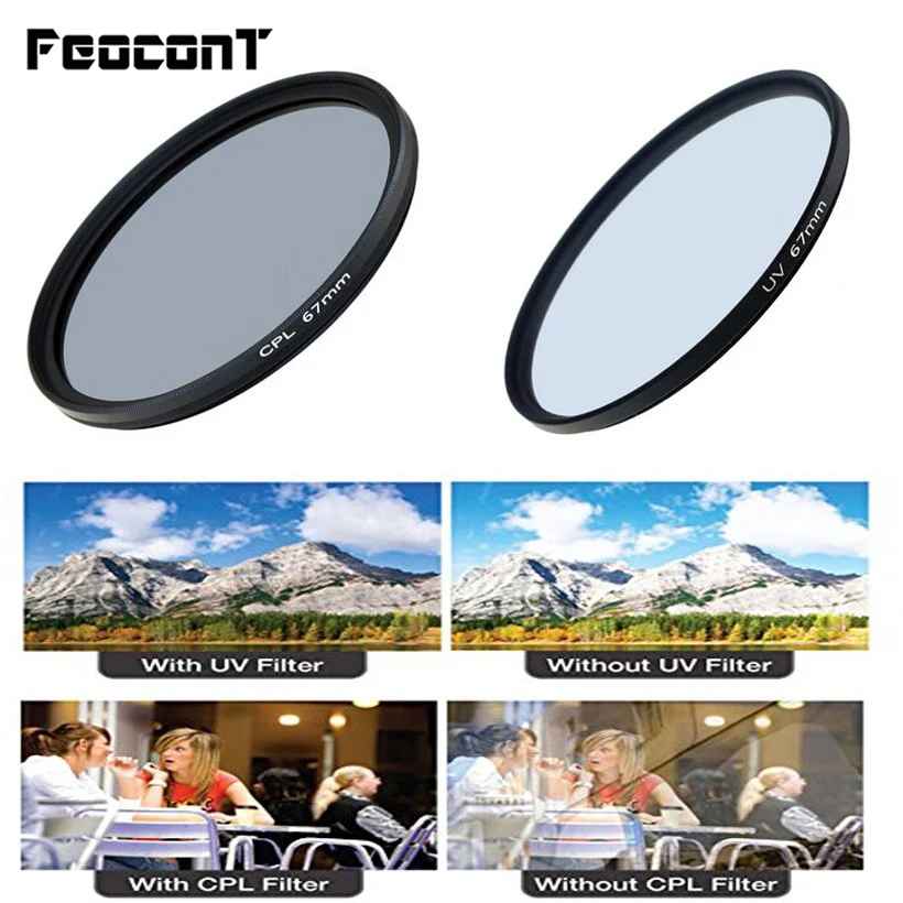 Светильник фильтр поляризационный CPL UV объектив Filtro круговой фото 49 мм 77 для Nikon