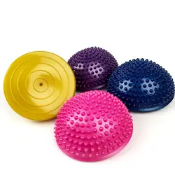 Полукруглый массажный шар для йоги сенсорный тренировочный прибор накладки для балансировки утолщение для детей