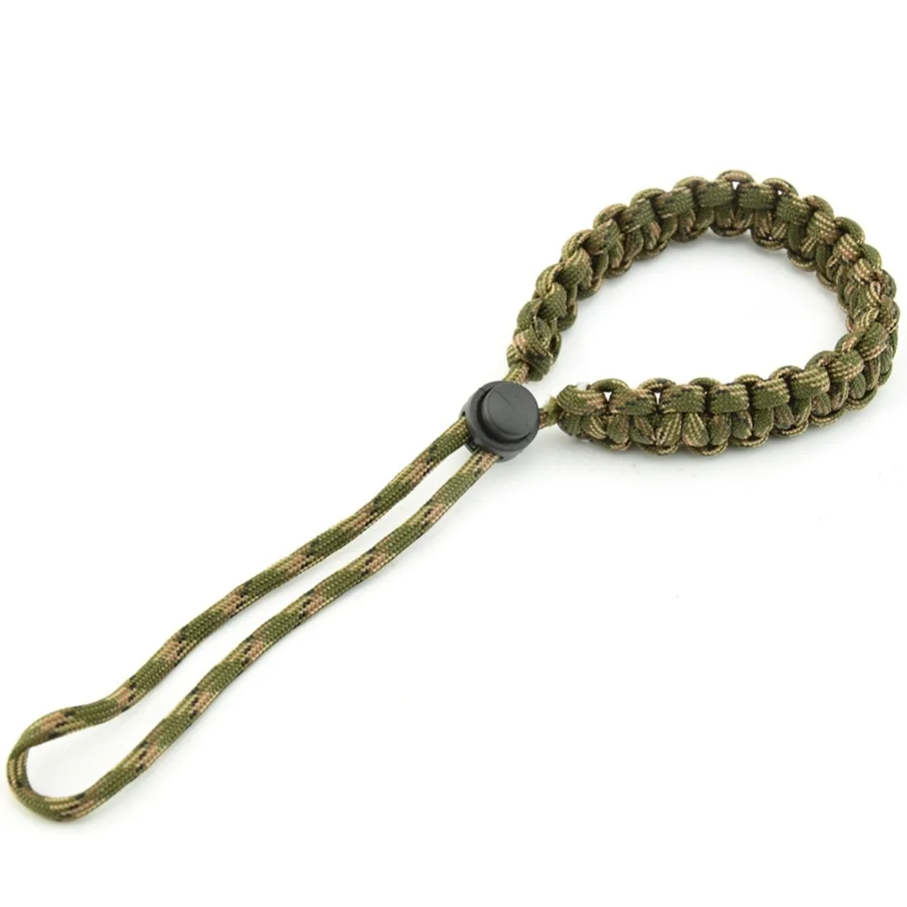 Wrist Lanyard Bracelet Adjustable Camera Braided Wristband Cord Hand Grip Strap for Flashlight Bottle Telescope