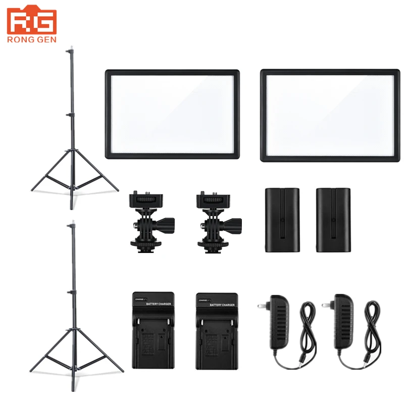 

Viltrox L116T LED Photography Lights Studio Ultra-thin LCD Video Light Kit Color Temperature for Canon Nikon Camera DV Camcorder
