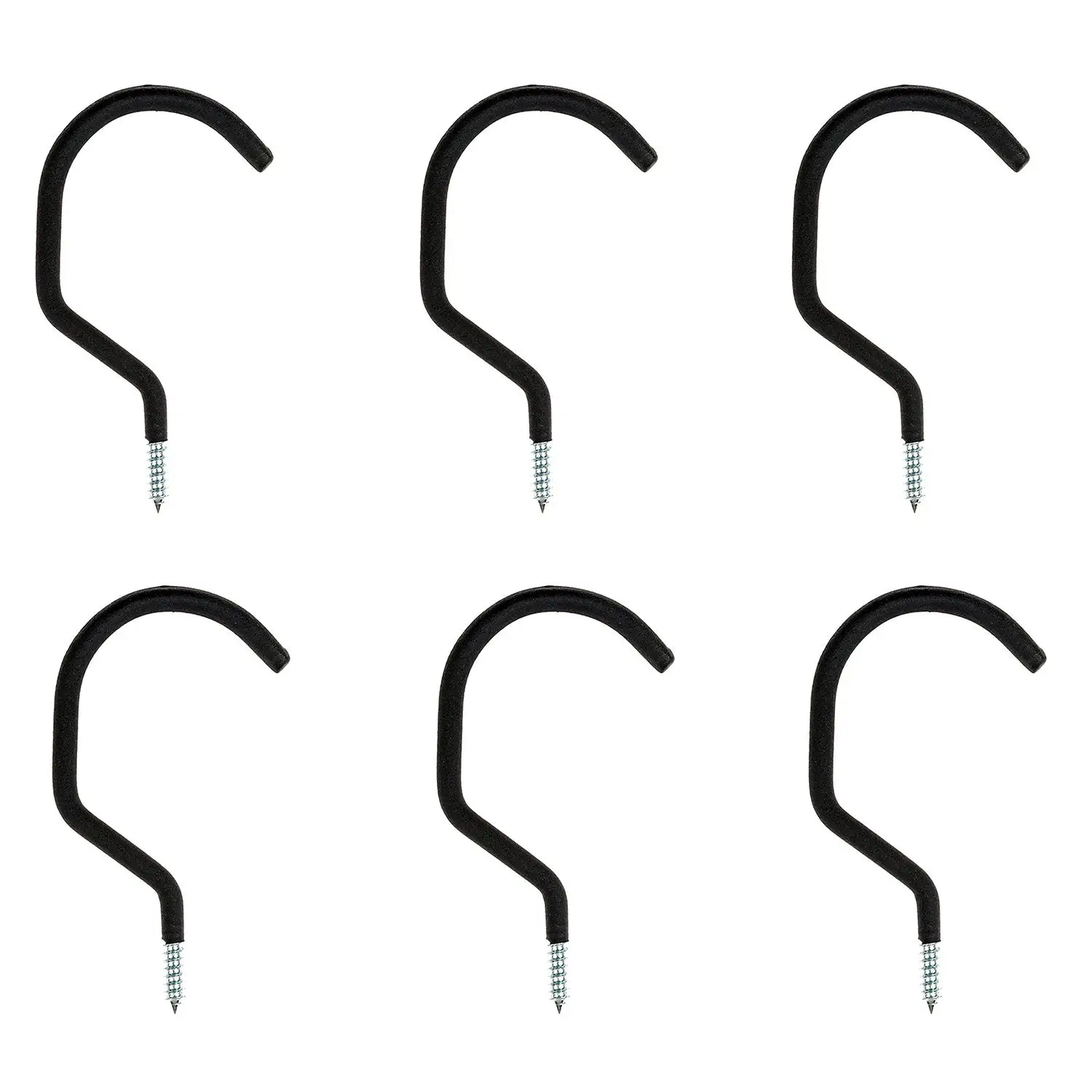 

LumiParty A Bike Storage Hooks Heavy Duty 6Pcs Set Wall Bicycle Hanger For Garage Shed Garden Bicycle Mountain trunk Accessories