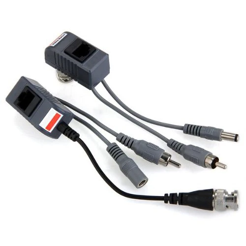 

CCTV Camera Accessories Audio Video Balun Transceiver BNC UTP RJ45 Video Balun with Audio and Power over CAT5/5E/6 Cable