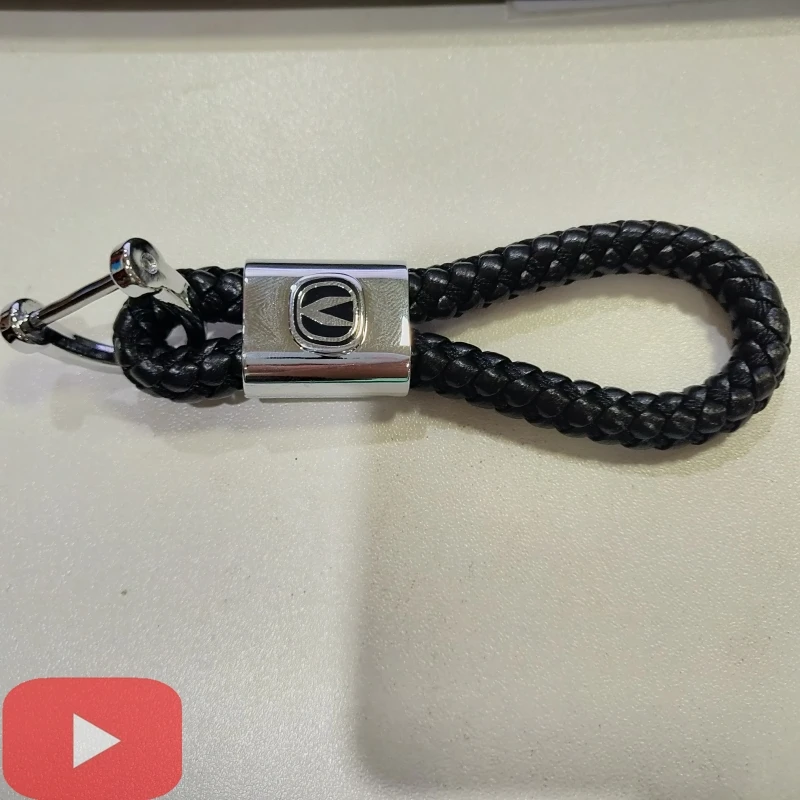 

7 Colors PU Leather Braided Woven Rope Fit Pendant Key Chains Holder Car Keyrings for CHANGAN CS15 CS35 CS75 CS55 EADO