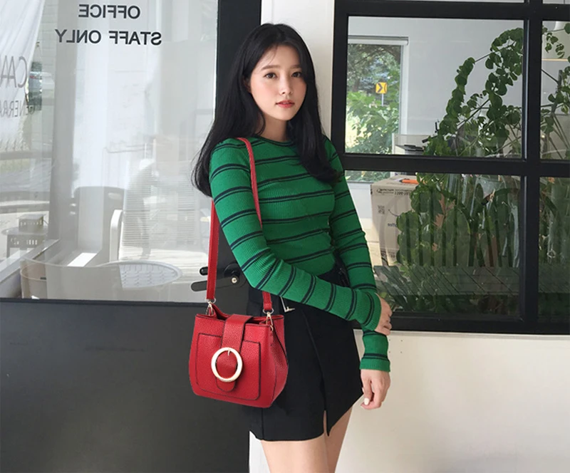 Women Wild Leather Handbag Luxury Female Designer Messenger Crossbody Shoulder Bags Lady Top-Handle Purse Tote Sac A Main SS7264 (13)