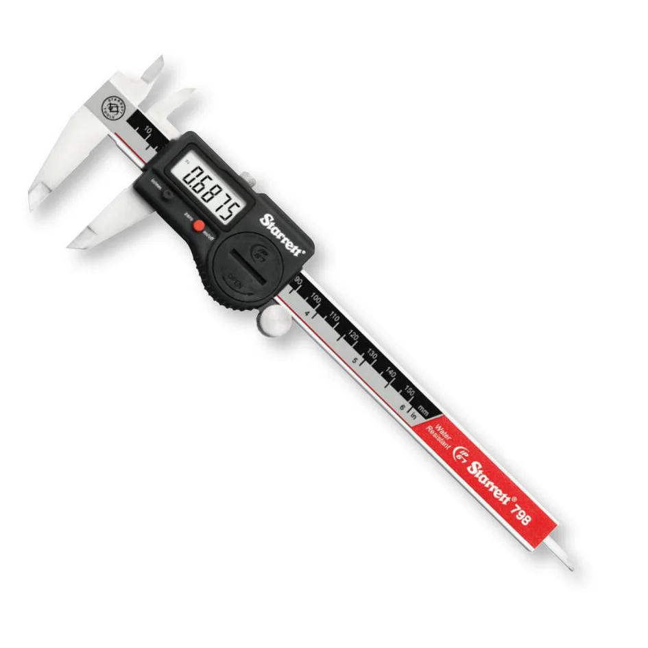 Starrett 798B Digital Caliper Stainless Steel, Inch/Metric, 0 6/8