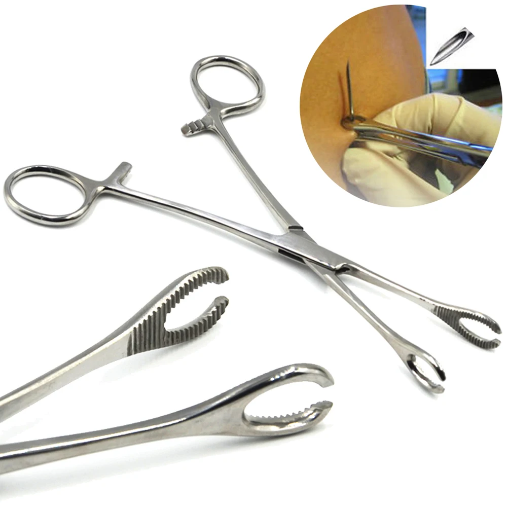 1Piece Premium Slotted Sponge Forceps Closing Ring Clamp Plier Body