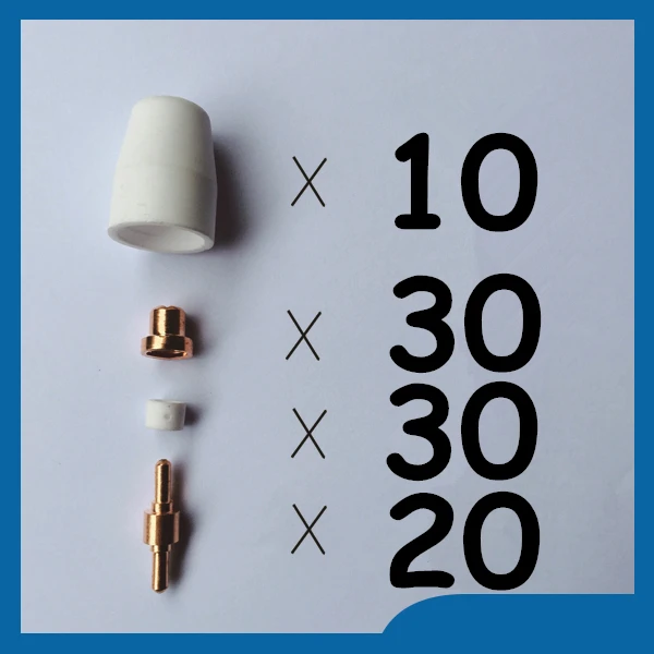 

Value Free Shipping PT-31 LG-40 Plasma Cutter Cutting Torch Consumables Extended Kit , 90PK