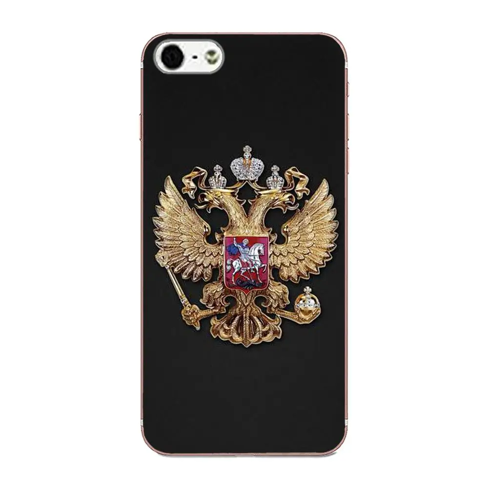 Российский Герб Для Galaxy A3 A5 A7 On5 On7 2015 2016 2017 Grand Alpha G850 Core2 Prime S2 I9082 мягкий чехол