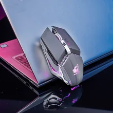 Бесшумная беспроводная мышь Бесшумная оптическая USB мышь перезаряжаемая мышь 2400 dpi встроенный аккумулятор для ПК ноутбука