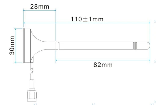 2 шт./лот SW433 XPWP1M 433 МГц водонепроницаемые наружные антенны pigtail|antenna 433mhz|antenna