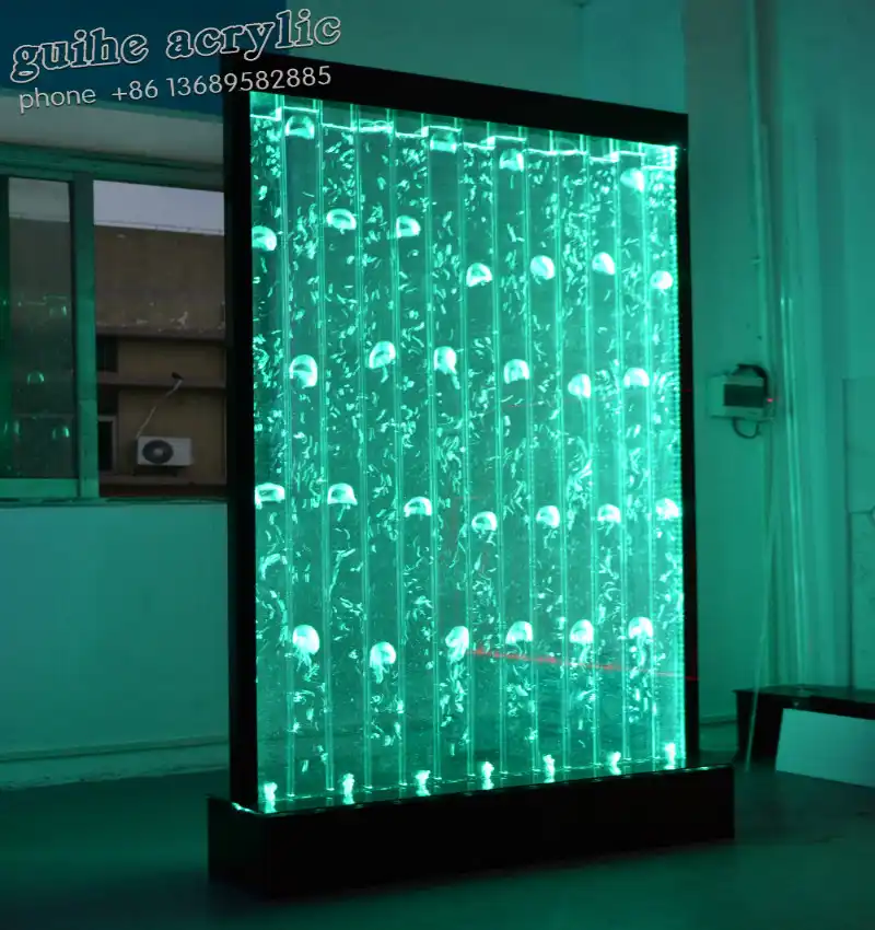 Factory Width 100 Height 180cm Water Led Wall With Various Bubble Width 100 Height 180cm Water Led Wall