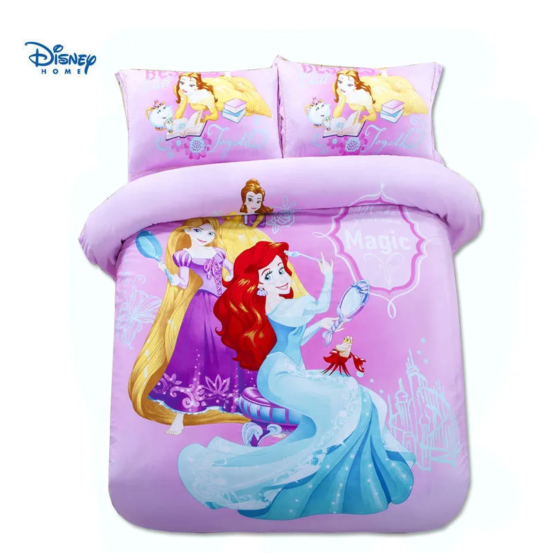 Disney princess king полноразмерный Комплект постельного белья набор для детей из 100%