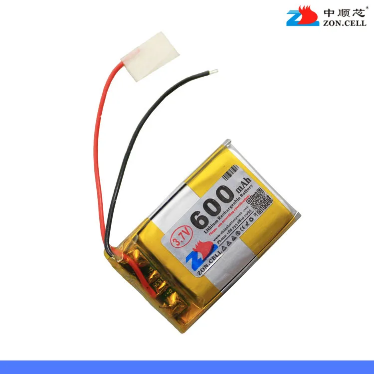 В 600mAh 402030*3 3 7 V полимерная батарея 122030 регистратор сигнала тревоги перезаряжаемая