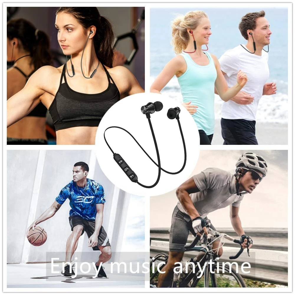 Magnetic Wireless Bluetooth Earphone Stereo Sports Waterproof Earbuds Wireless in-ear Headset with Mic For IPhone 7 Samsung Magnetic Wireless Bluetooth Earphone Stereo Sports Waterproof Earbuds Wireless in-ear Headset with Mic For IPhone 7 Samsung