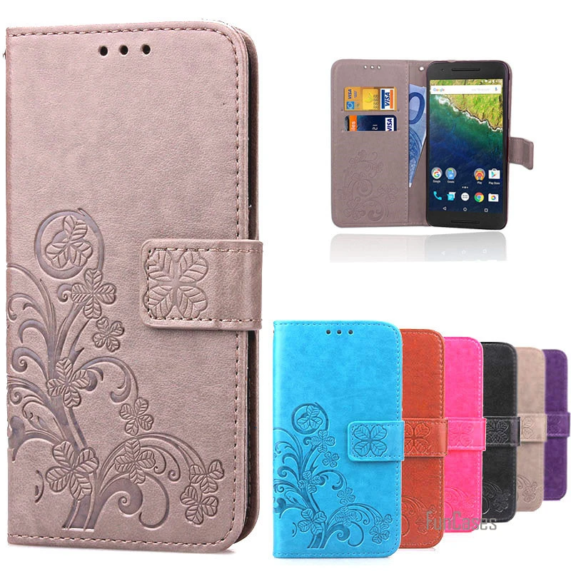 

For Huawei nexus 6P case cover Luxury Leather Wallet Flip Case For Googel Huawei nexus 6P Silicon Case Back Cover capinhas capa