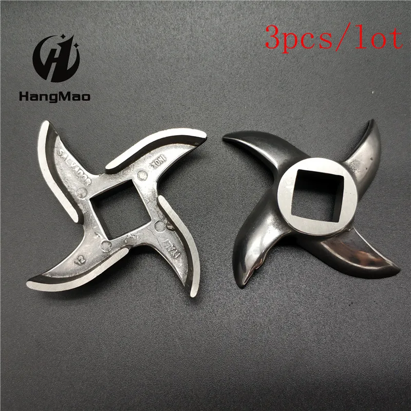 

3 piece No.12 meat grinder blade stainless steel SS420 cross round blade S/S420